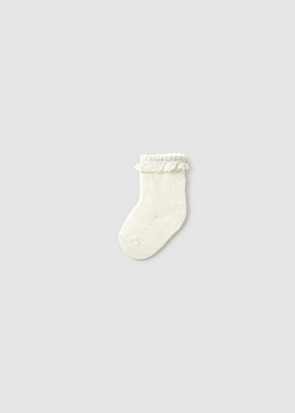 Openwork Ecru Socks