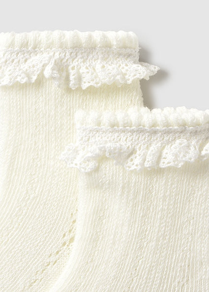 Openwork Ecru Socks