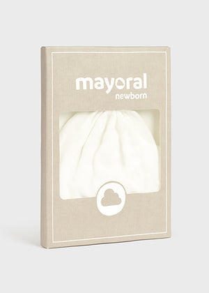 Ecru baby hat