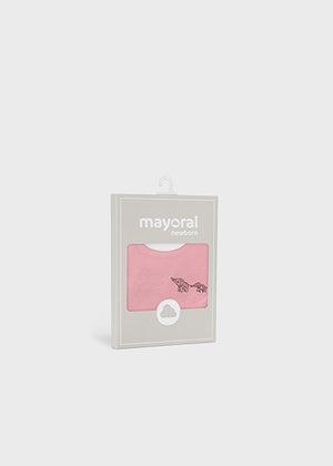 Waterproof baby 2-pack pink bibs