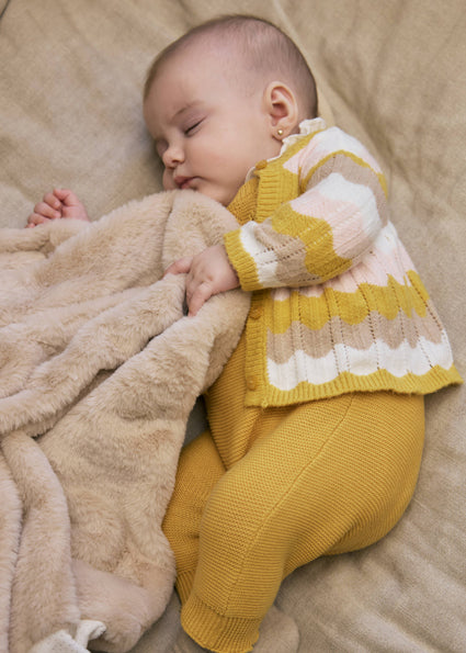Baby Plush Beige Blanket