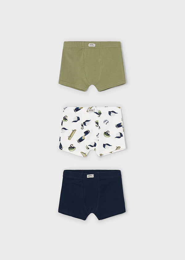 Boy 3-Pack Boxers - Pistachio