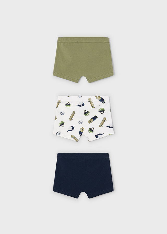 Boy 3-Pack Boxers - Pistachio