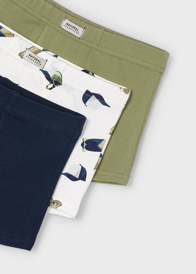 Boy 3-Pack Boxers - Pistachio