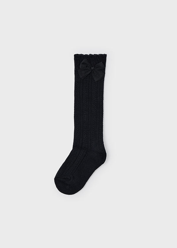 Girl Knee High Socks - Black