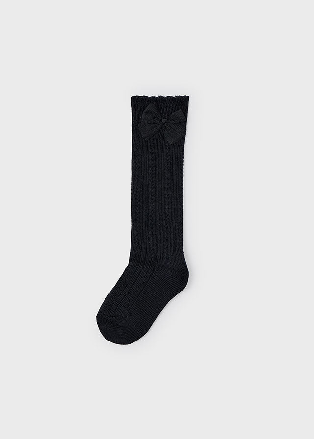 Girl Knee High Socks - Black