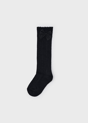 Girl Knee High Socks - Black