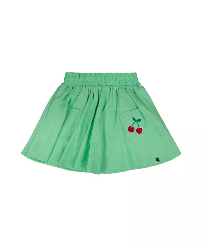 Golf Green Skort With Embroidered Cherries