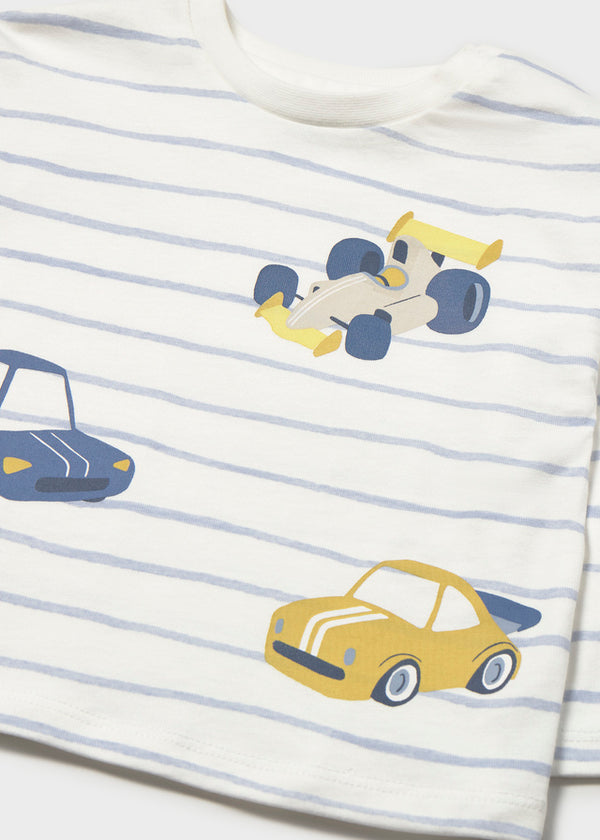 Baby Striped Car T-Shirt