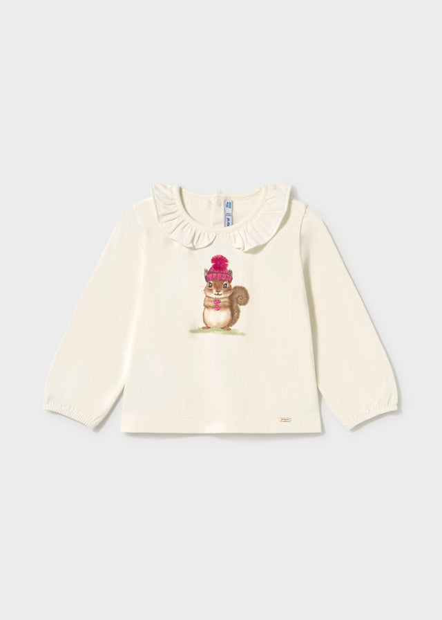 Baby ruffle-neck T-shirt