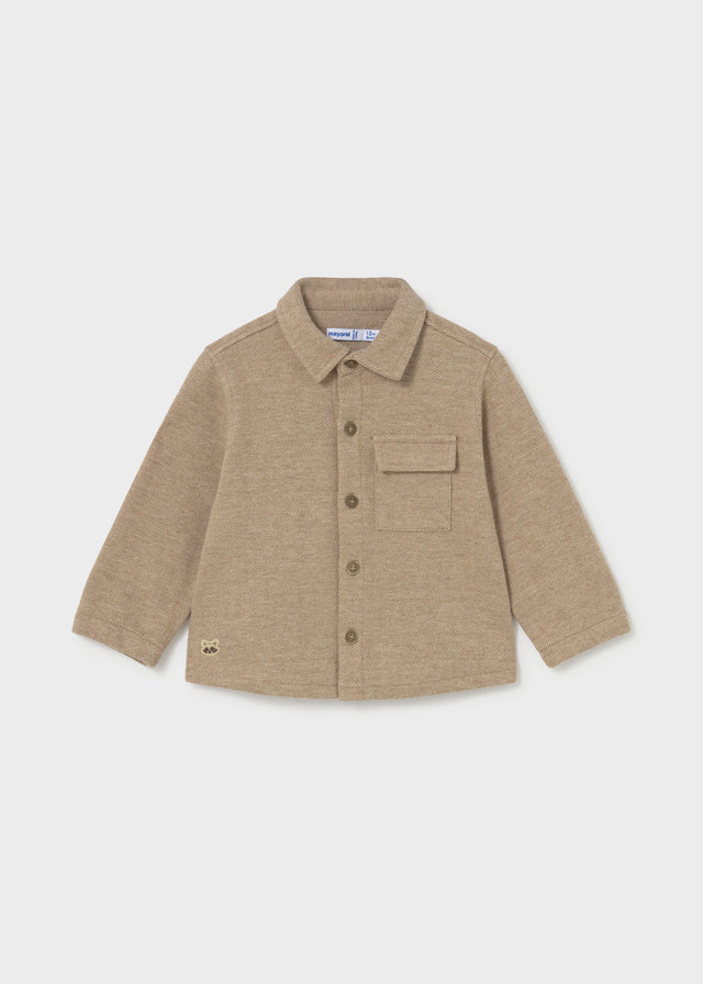 Baby Knit Overshirt w Pants Set