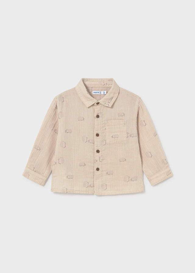 Baby Crinkle Cotton Shirt