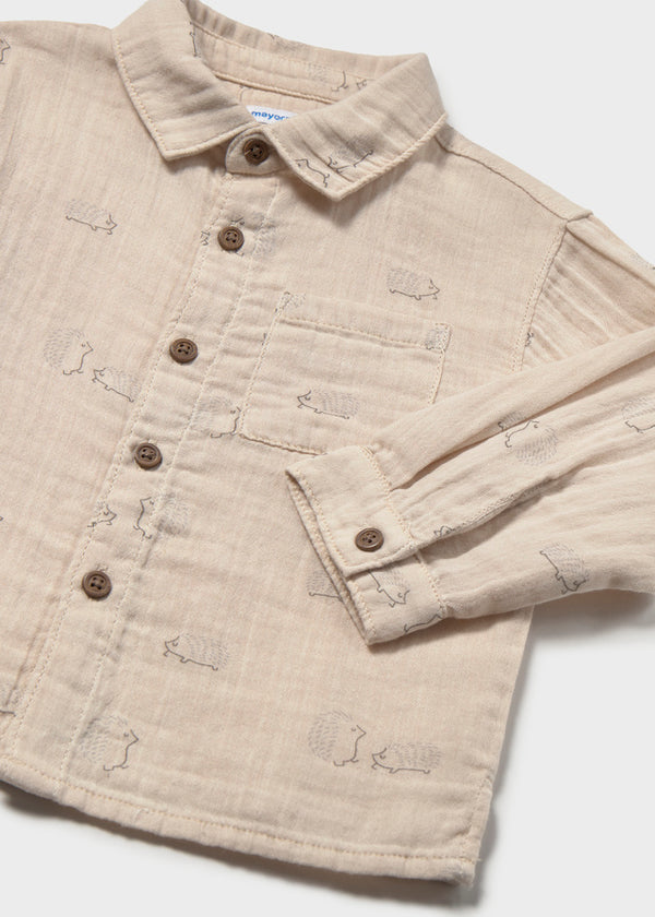 Baby Crinkle Cotton Shirt