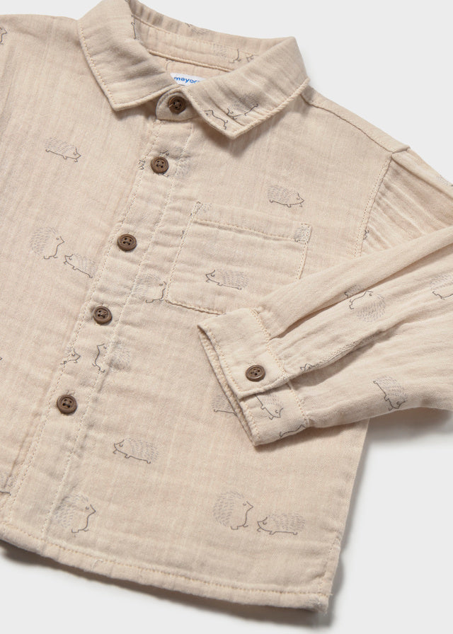 Baby Crinkle Cotton Shirt
