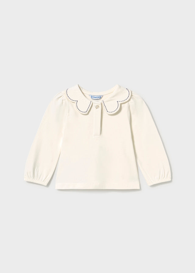Baby Scalloped Collar Polo