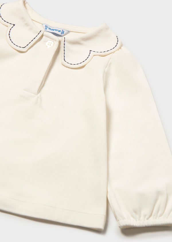 Baby Scalloped Collar Polo