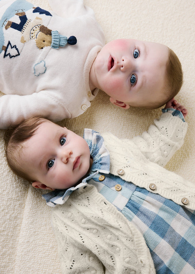 Newborn Girl Knit Cardigan
