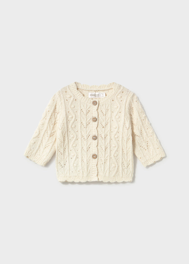Newborn Girl Knit Cardigan