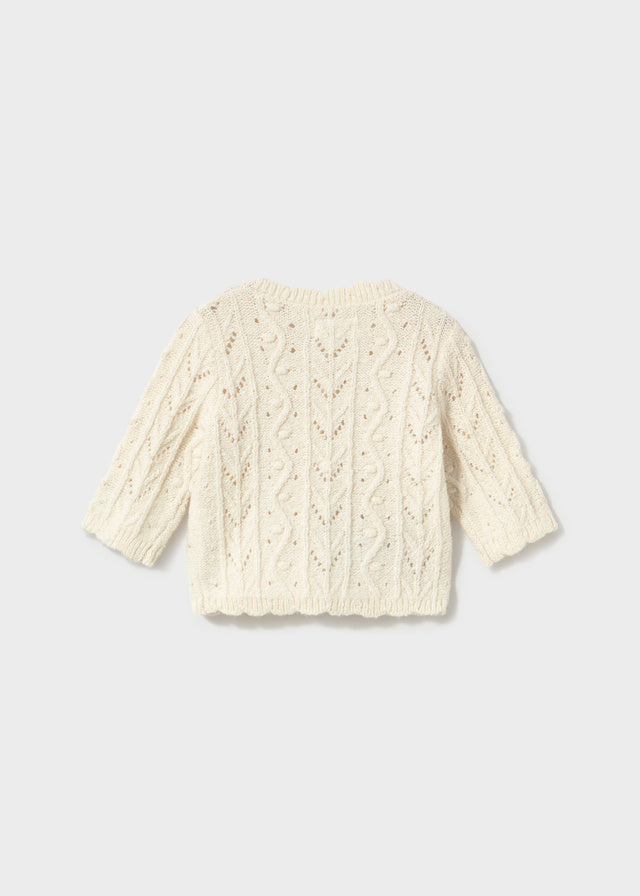 Newborn Girl Knit Cardigan