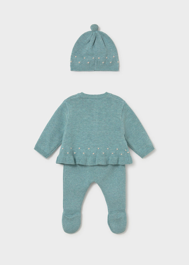 Newborn Girl Pants and Cardigan Set