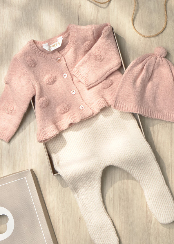 Newborn Girl Pants and Cardigan Set