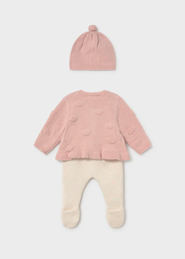 Newborn Girl Pants and Cardigan Set
