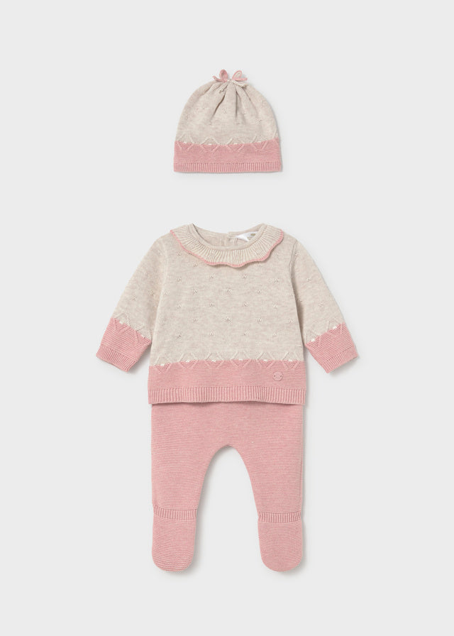 Rosa Baby Girl 3-Piece Knit Set