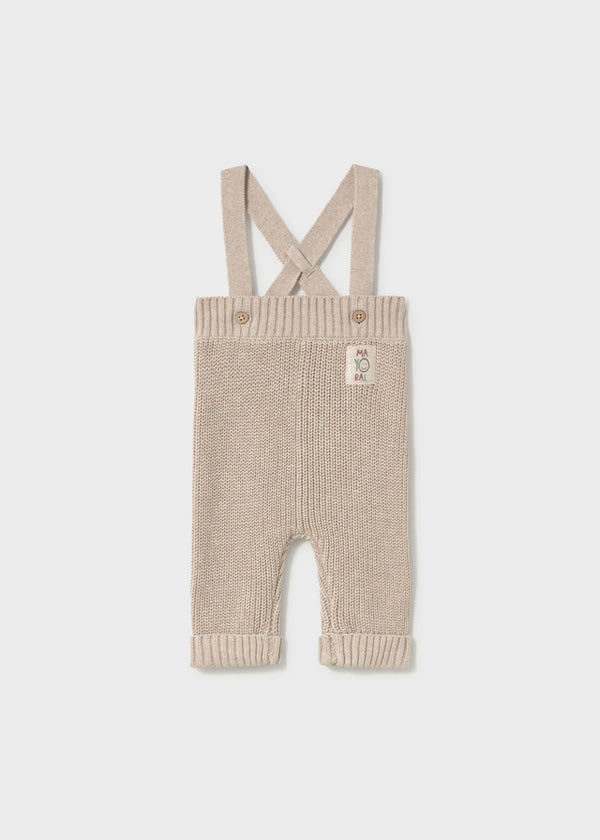 Baby Knit Suspenders Pants