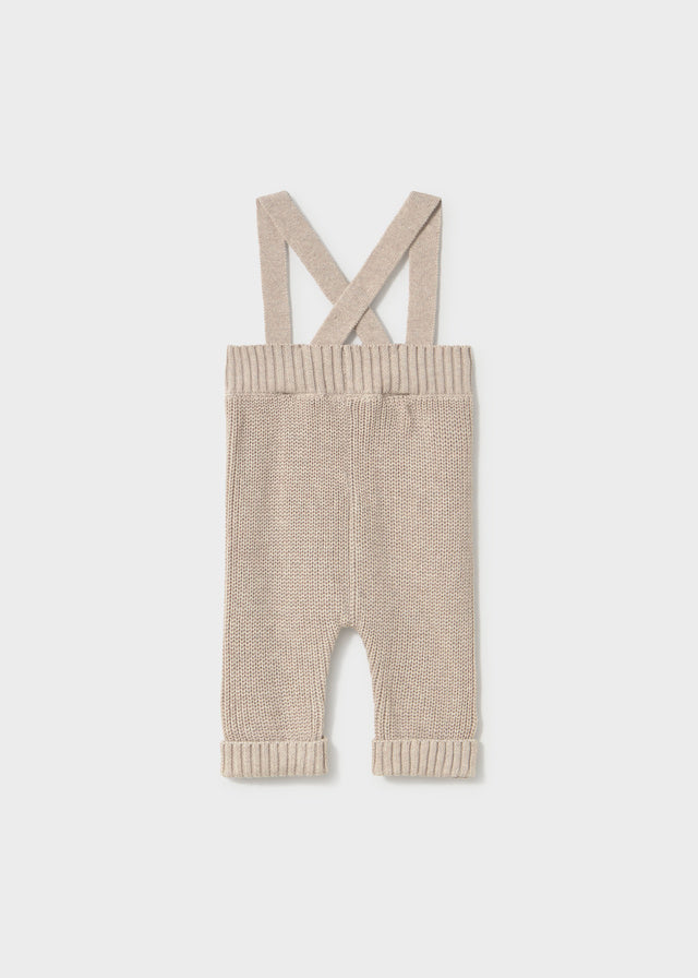 Baby Knit Suspenders Pants