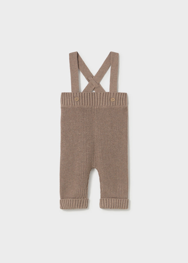 Baby Knit Suspenders Pants