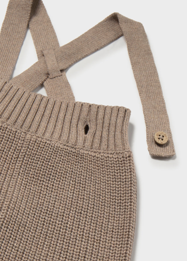 Baby Knit Suspenders Pants