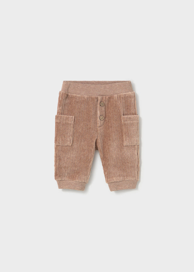 Newborn Boy Corduroy Pants - Truffle