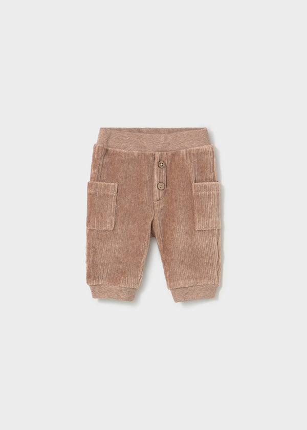 Newborn Boy Corduroy Pants - Truffle