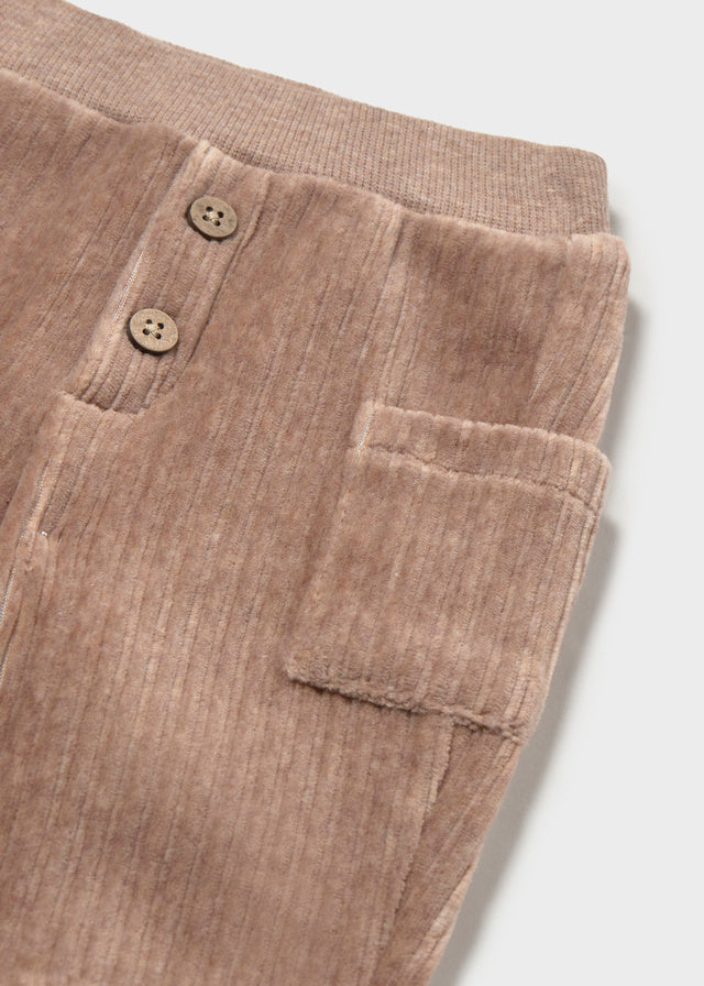 Newborn Boy Corduroy Pants - Truffle