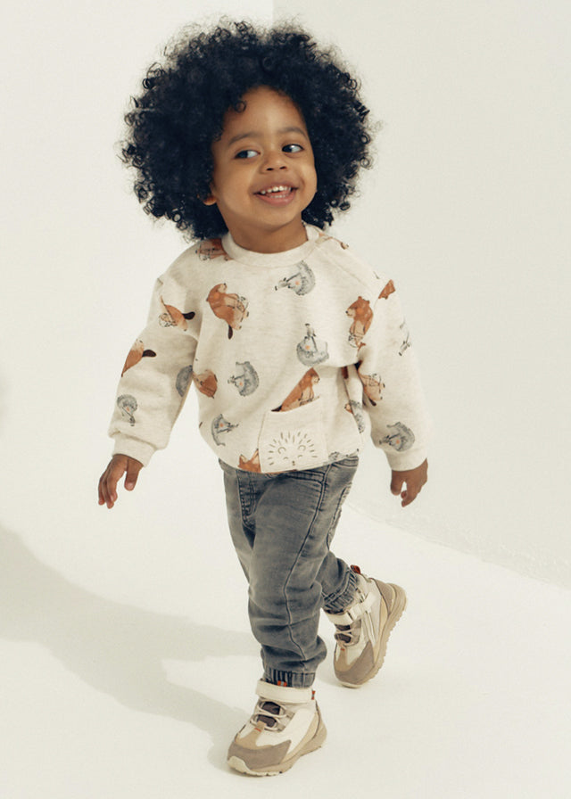 Baby Denim Grey Jogger Pants