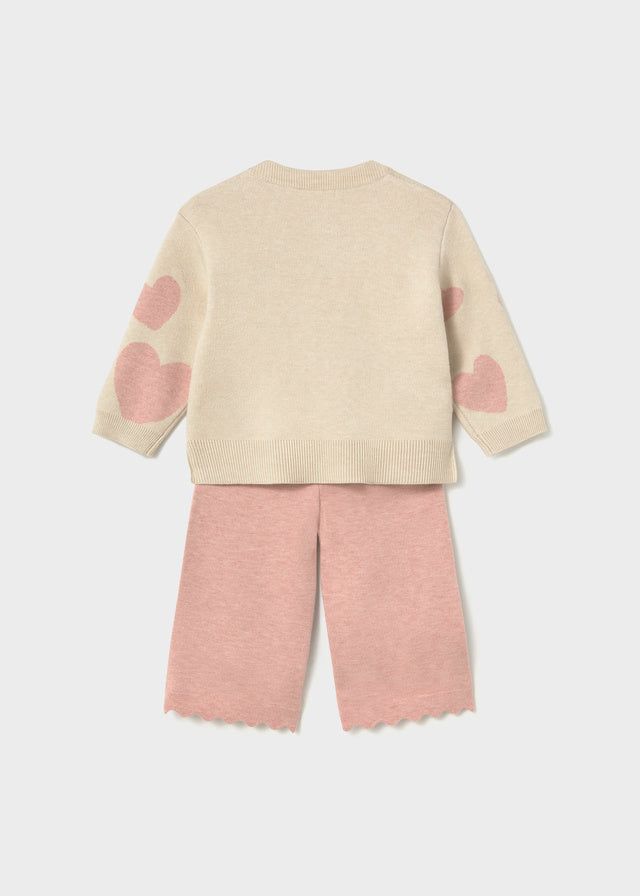 Baby Heart Trousers and Jumper Set