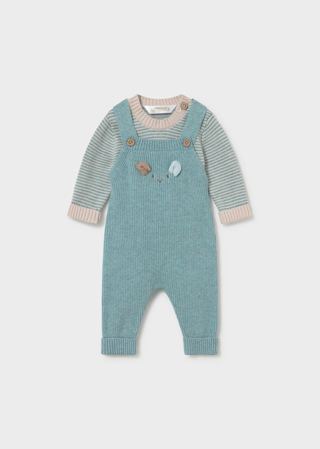 Baby Dungaree and Sweater Set