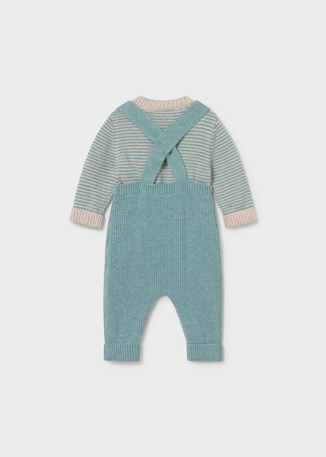 Baby Dungaree and Sweater Set