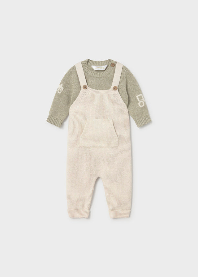 Newborn Boy Dungaree and Sweater Set