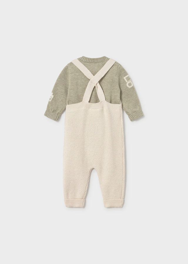 Newborn Boy Dungaree and Sweater Set