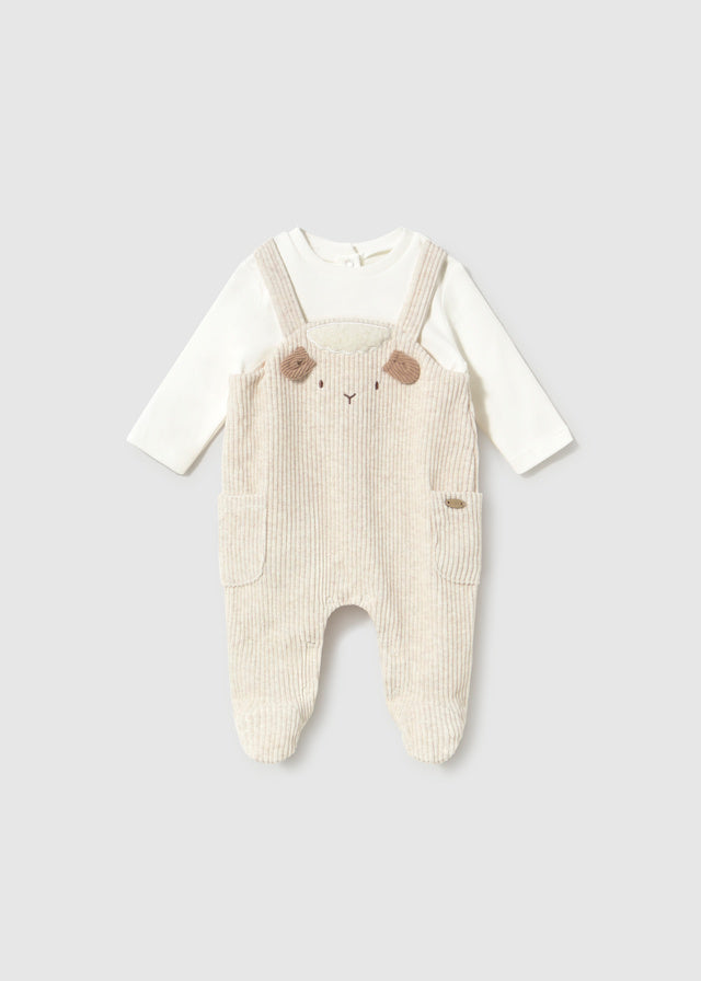 Newborn Boy Corduroy One-Piece