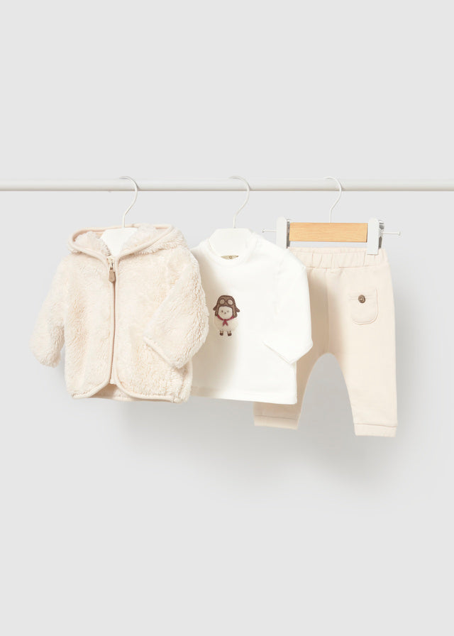 Newborn Girl Tracksuit with T-Shirt