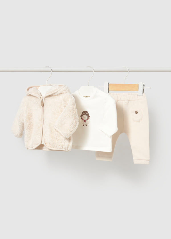 Newborn Girl Tracksuit with T-Shirt