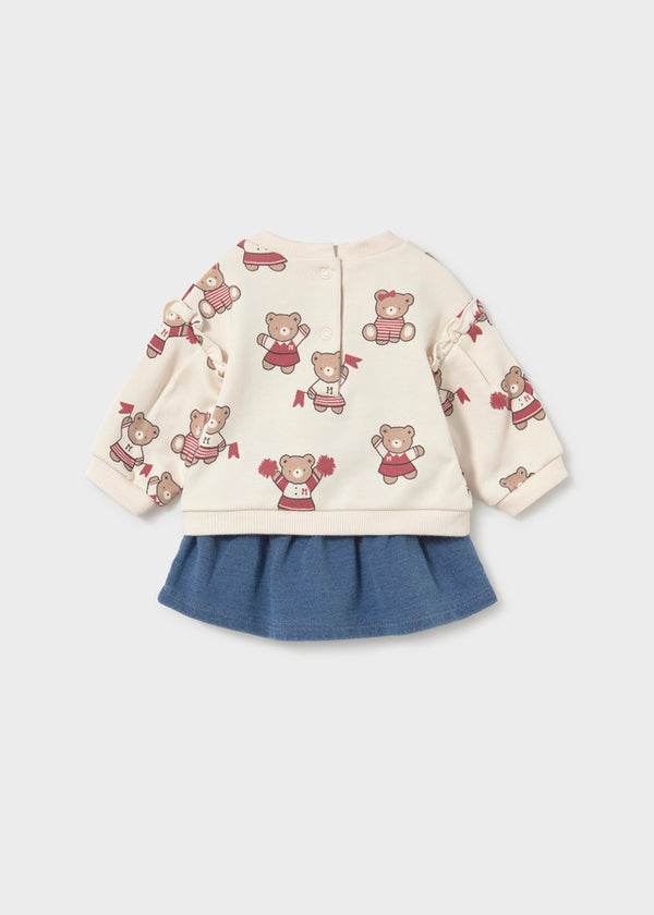 Newborn Girl 2-Piece Skirt Set