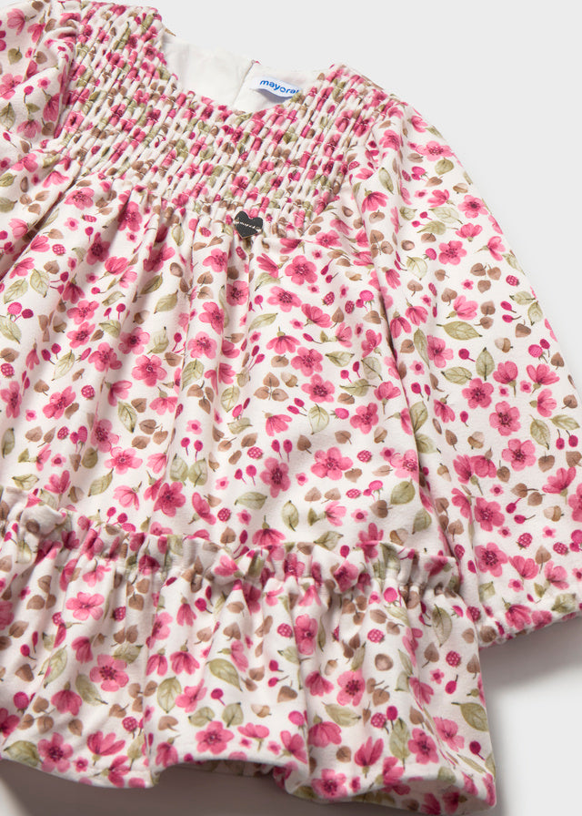 Baby Girl Petal Velvet Dress