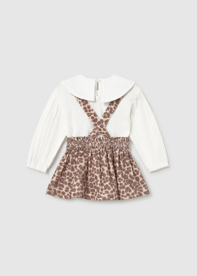 Baby Dungarees Skirt and Blouse Set