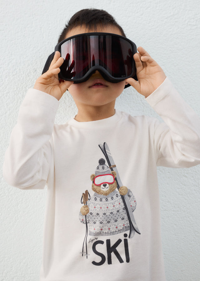 Boy Ski Bear T-Shirt