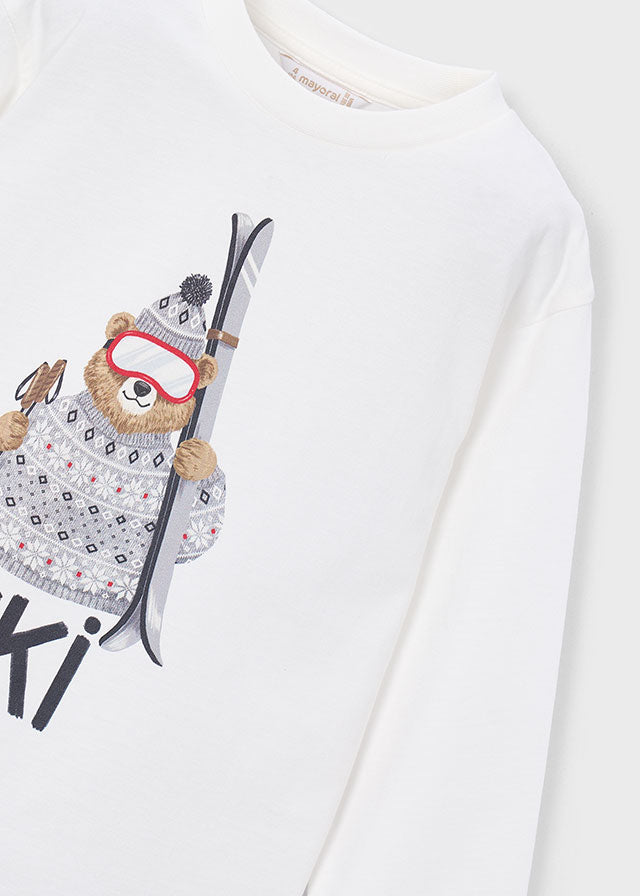 Boy Ski Bear T-Shirt
