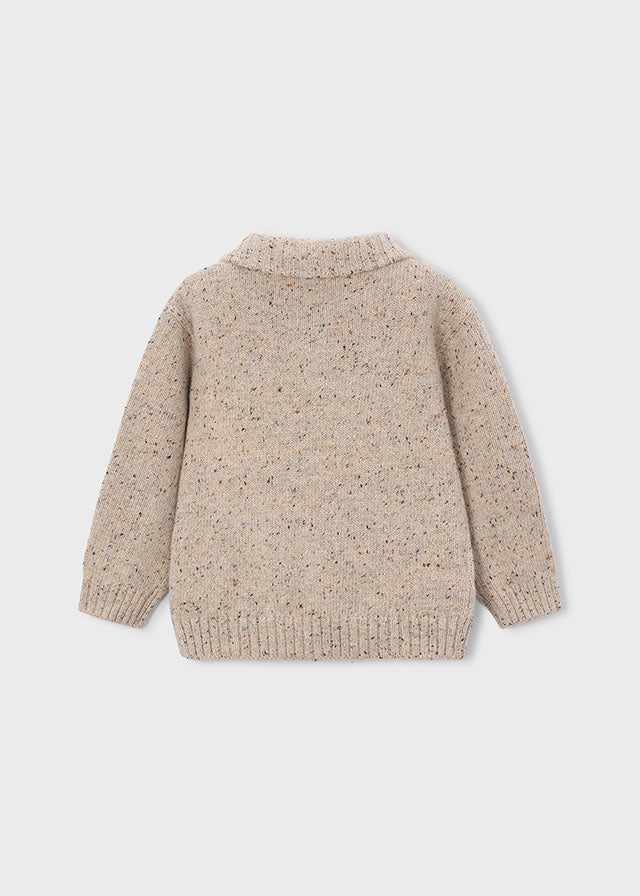 Boy Knit Zip-Up Sweatshirt