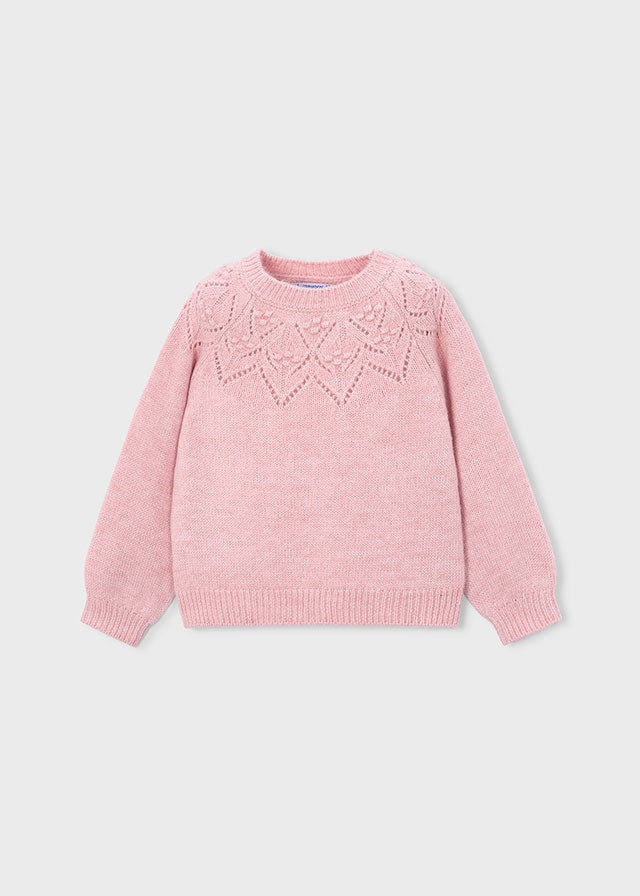 Girl Pointelle Sweater